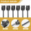 Mélangeurs de résine, accessoire de mélange époxy pour perceuse, réutilisables (6 pièces) 6
