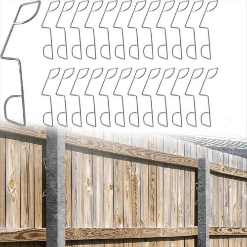 25 ks klipů na plotové panely, klíny na plot proti chrastění plotových panelů, 1