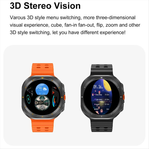DT Watch Ultra 47mm Smart Watch Bluetooth Call Compass Black 2
