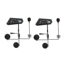 2 zestawy interkomów Bluetooth do kasku motocyklowego 5.0, uniwersalne parowanie