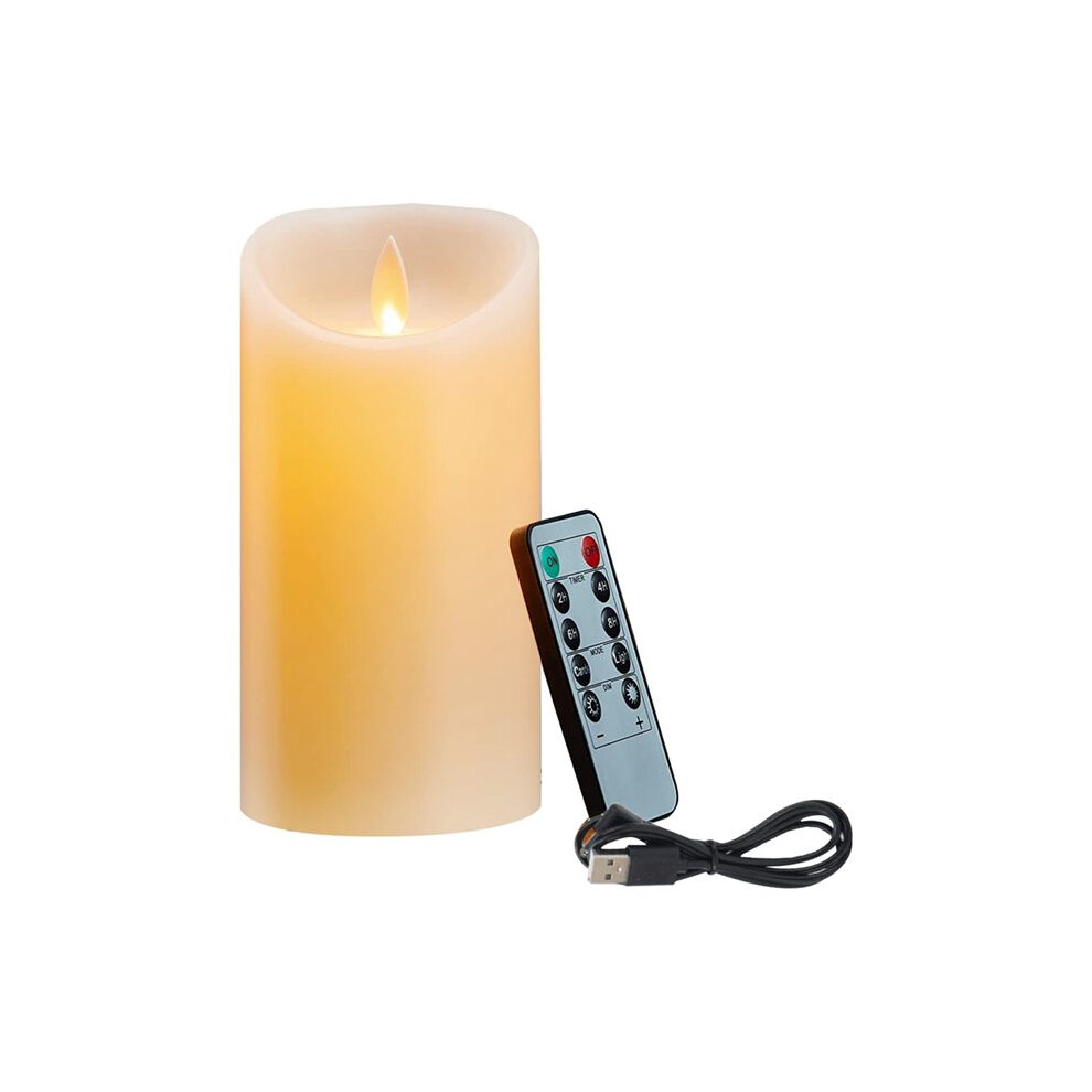 Led Candles, Flickering Flameless Candles, Rechargeable Candle,12.5Cm 4851337026814