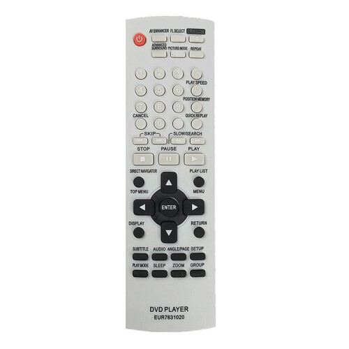 Remote Control Replacement EUR7631020 for DVD-S24 DVD-S27