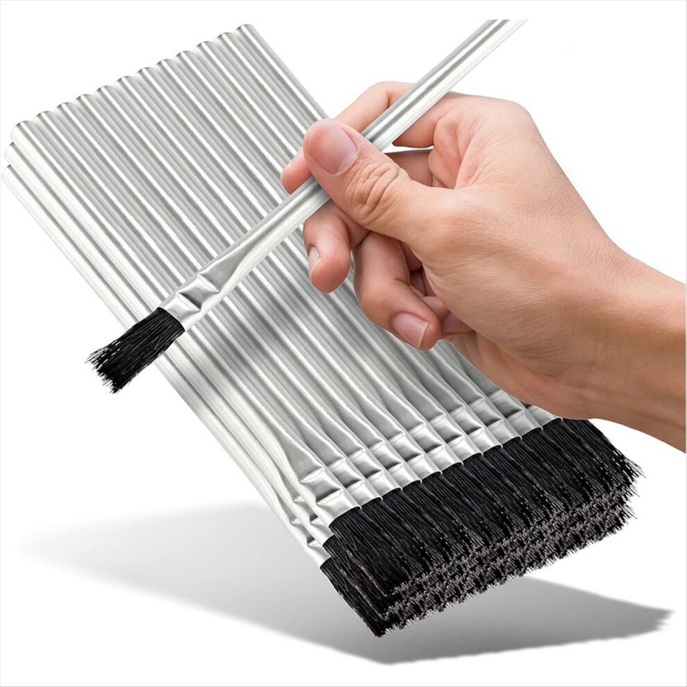 48Pcs 3/8In Horsehair Acid Flux Brush, For Woodworking, Epoxy Brushes 4851337025244