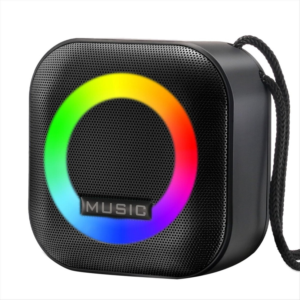 Portable Bluetooth Speaker Rgb Colorful Waterproof Speaker Light 4851337032709