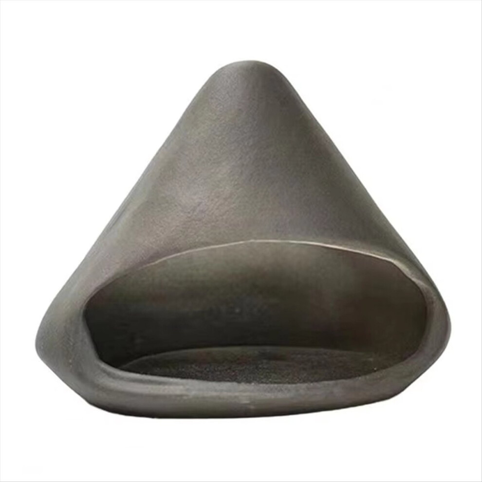 Ceramic Incense Holder, Handmade Smudge Bowl,Sage Burning Tray Black 4851337032396