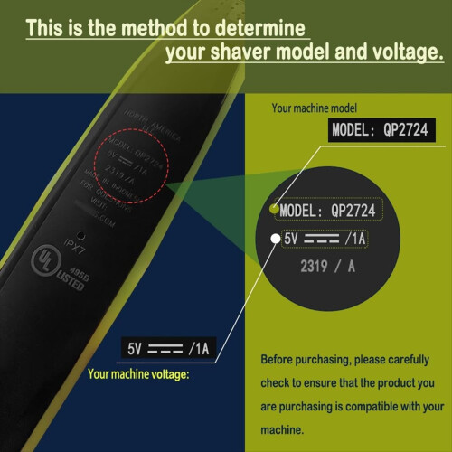 Cavo di ricarica per rasoio elettrico USB da 5 V e 1 A 1