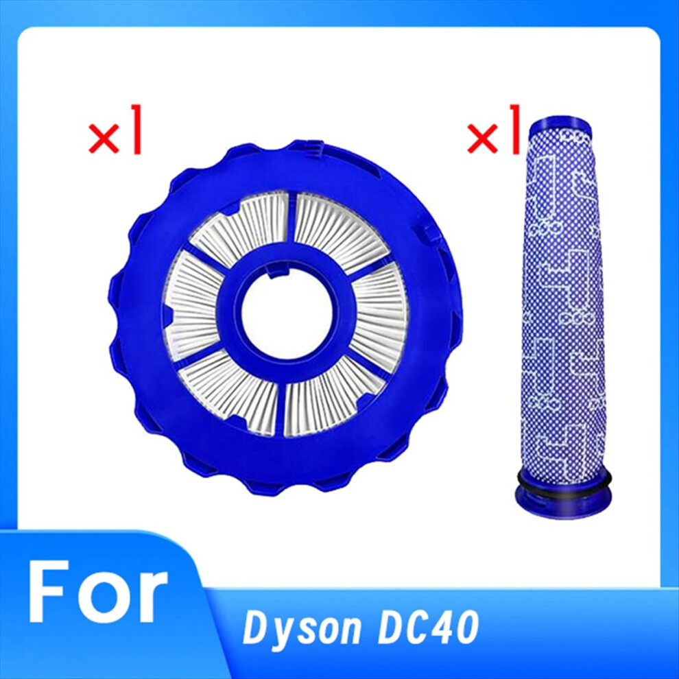 2 Pcs Front and Rear Filter Accessories for DC40 Vacuum Cleaner