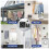 Retractable Clothesline Indoor, Wall Mounted Clothesline Black 2