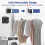 Retractable Clothesline Indoor, Wall Mounted Clothesline Black 3