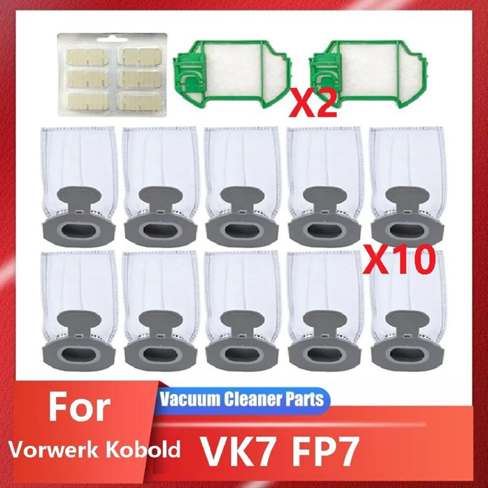 Dust Bags For Kobold Vk7 Fp7 Cordless Vacuum Cleaner, 10 Dust Bags 4851337030651