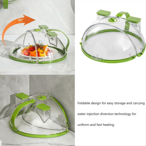 Magnetronspatdeksel met waterstoom voor voedsel, magnetronstoom 2