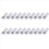20Pcs G9 Light Bulbs,60W Clear Lamps Dimmable,2800K 3
