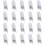20Pcs G9 Light Bulbs,60W Clear Lamps Dimmable,2800K 2