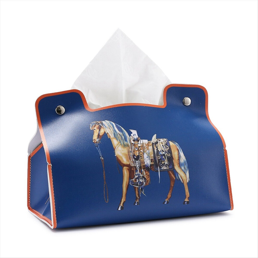 Retro Furniture Tissue Box Leather Napkin Holder Desktop Universal, A 4851337034697
