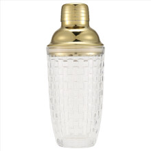 13Oz Glass Cocktail Shaker Set - Glass Shaker Gold