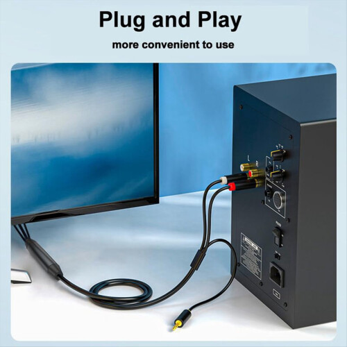 Cable de conversión de audio digital a analógico, SPDIF digital/óptico 1