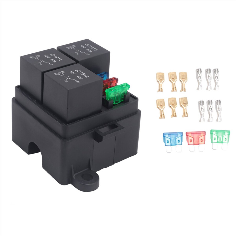 3 Way 4Pin Fuse Holder Relay Holder Circuit Standard Ato Blade 4851114119067