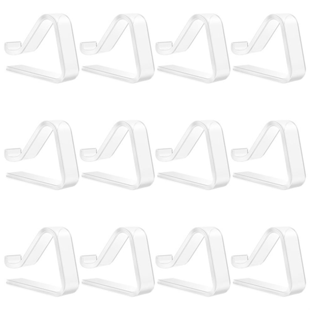 12 Pieces Transparent Tablecloth Clips, Table Cloth Clips,Windproof B 4851114118077