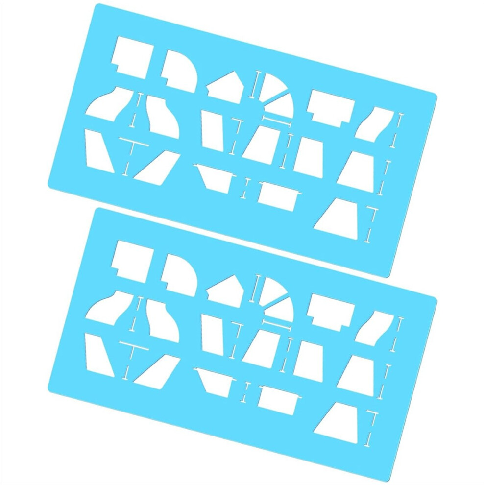 2 Pcs Sheet Metal Duct Fitting Template Reusable Stencils 4851114116110