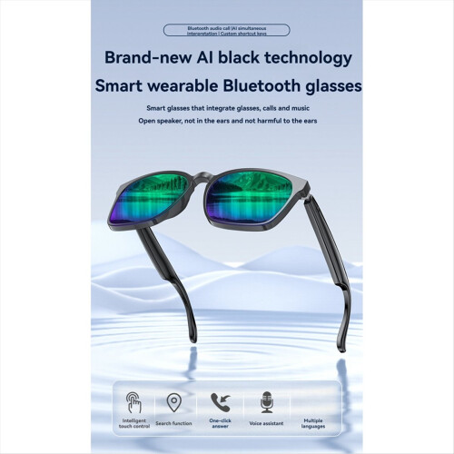 Έξυπνα γυαλιά AI Bluetooth 5.4 Μεταφραστής σε πραγματικό χρόνο 145 γλωσσών A 2