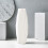 Home Plastic Vase White Imitation Ceramic Flower Basket (White) 4