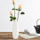 Home Plastic Vase White Imitation Ceramic Flower Basket (White) 2