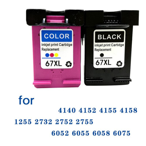 IInk Box συμβατό με αντικατάσταση μελανιού HP67 XL για εκτυπωτή DeskJet 1