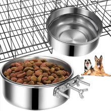 Dog Bowls 2 Pack, Stainless Steel Dog Food Bowl and Water Bowl