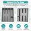 Drawer Kitchen Organizer Silverware Holder Organizer Cutlery Tray 6