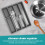 Drawer Kitchen Organizer Silverware Holder Organizer Cutlery Tray 4