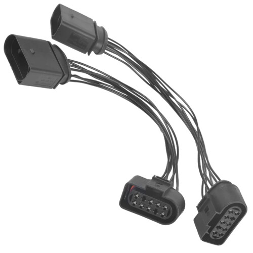 2Pcs 14 zu 10 Pin Xenon HID Scheinwerfer Stecker Adapter für