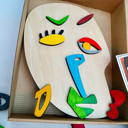 Παζλ Montessori, Ξύλινο παζλ μοντέρνας τέχνης 26 μερών για νήπιο 2