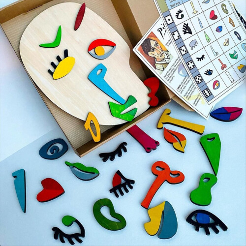 Παζλ Montessori, Ξύλινο παζλ μοντέρνας τέχνης 26 μερών για νήπιο 1