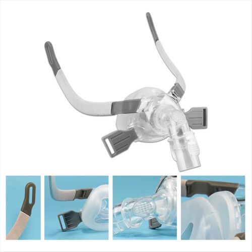 Μάσκες ύπνου CPAP γενικής χρήσης, ρινική μάσκα σιλικόνης κατά του ροχαλητού 1