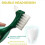 2 τεμάχια οδοντόβουρτσα Premium Hard Denture Brush, με πολλαπλές στρώσεις 6