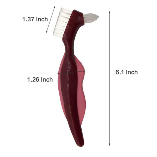 2 τεμάχια οδοντόβουρτσα Premium Hard Denture Brush, με πολλαπλές στρώσεις 2