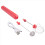 USB Rechargeable Electric Whisk Egg Beater Handheld Blender Red 5