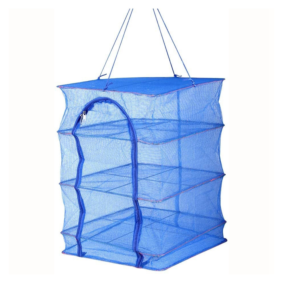 1Pcs Foldable 4 Layers Drying Rack For Vegetable Fish Mesh Hanging 4851114131823