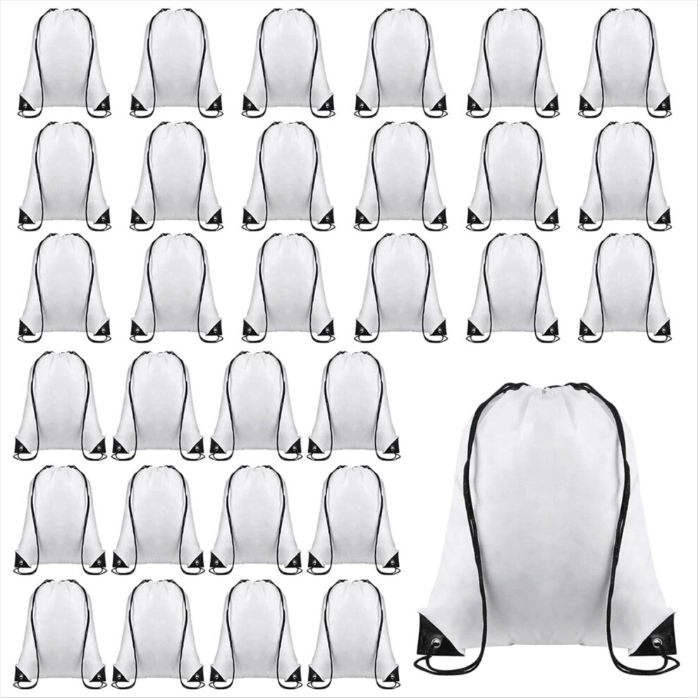 Drawstring Bags Drawstring Backpack Bulk Heat Sublimation Bags White 4851114135074