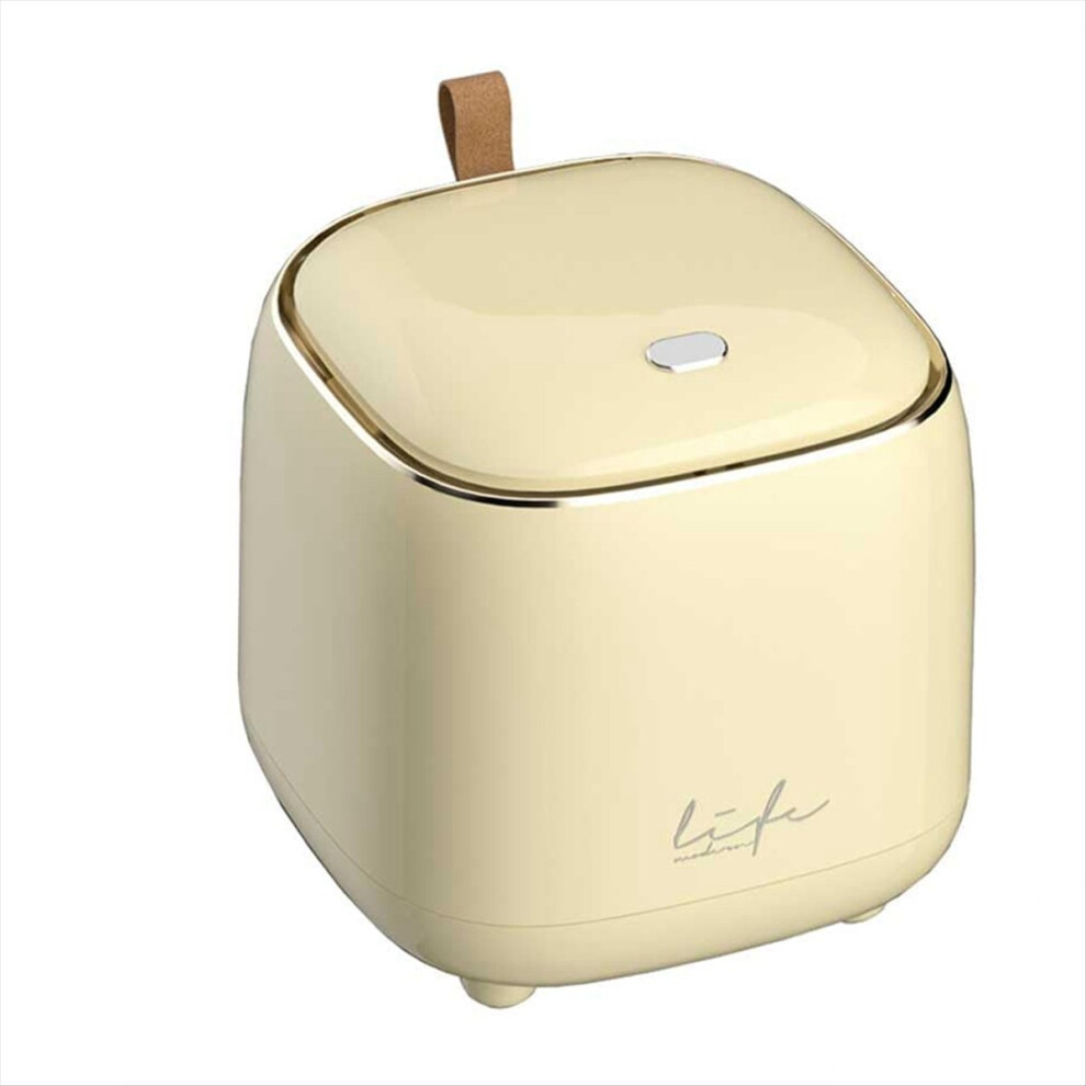 Countertop Trash Can Waste Can With Type Lid, Creamy Yellow 4851114135036