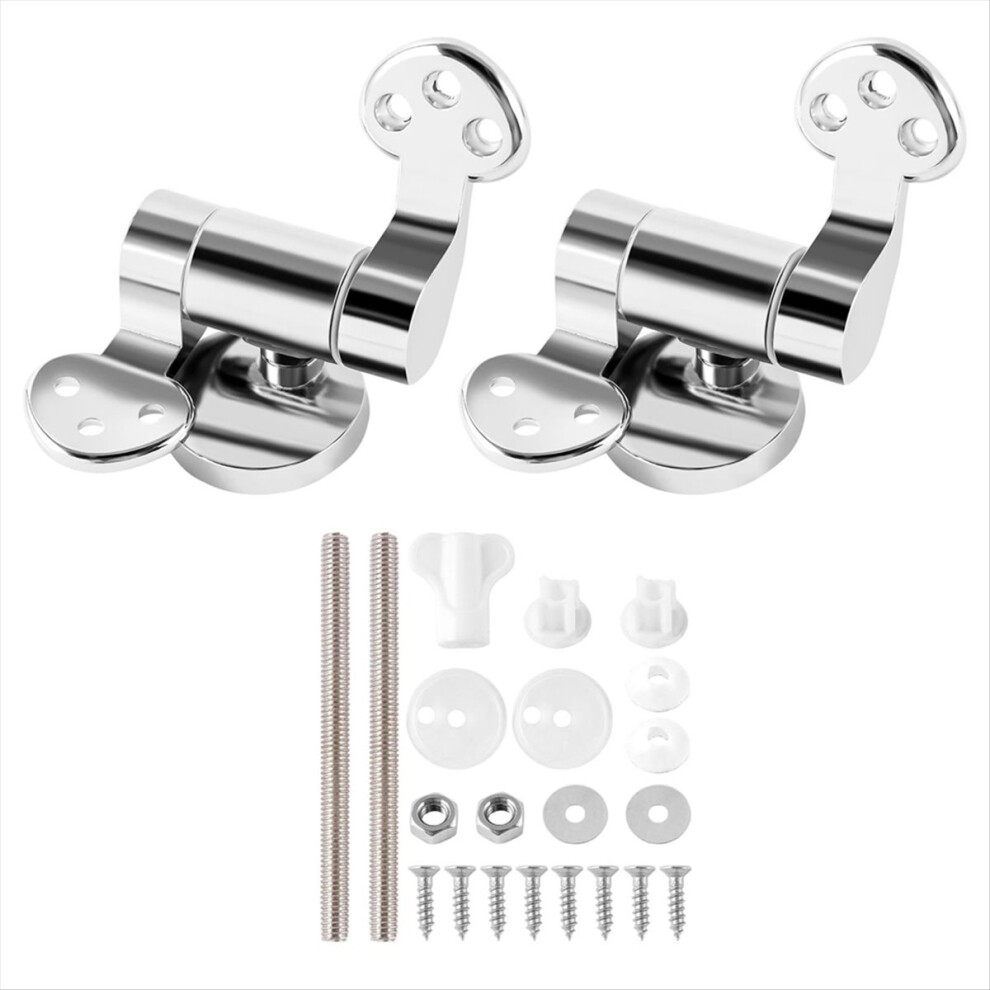 Toilet Seat Hinge 1Pair Replace Hinges For All Toilet Seat Cover Lid 4851114134640