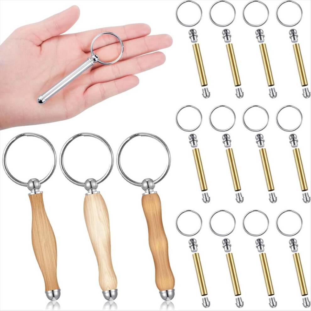 12Pcs Woodturning Keychain Kit Wood Turning Accessories Mandrel B 4851114133360
