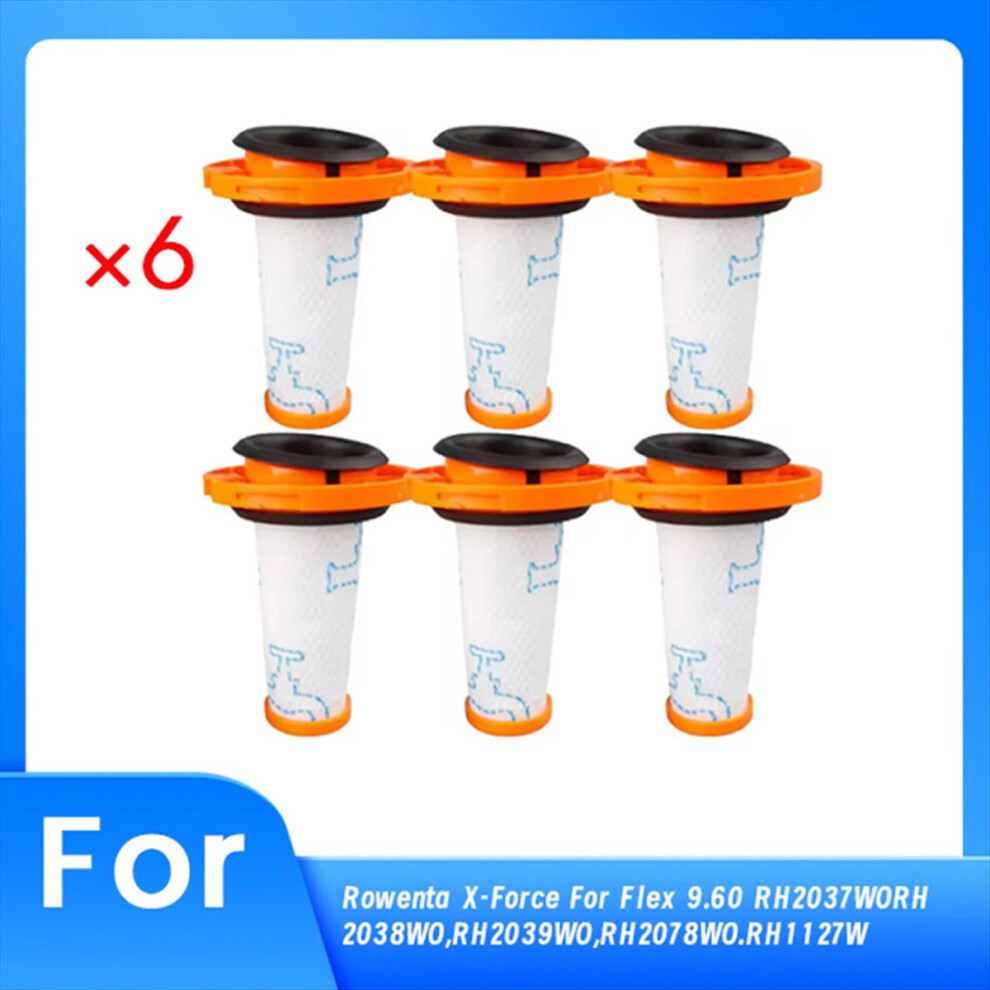 6 Pcs Filters For X-Force Flex 9.60 Cordless Vacuum Cleaner 4851114133292