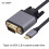 TYPE C til VGA-kabel USB 3.1 til VGA-adapter 10 Gbps HD-skjermkabel 6
