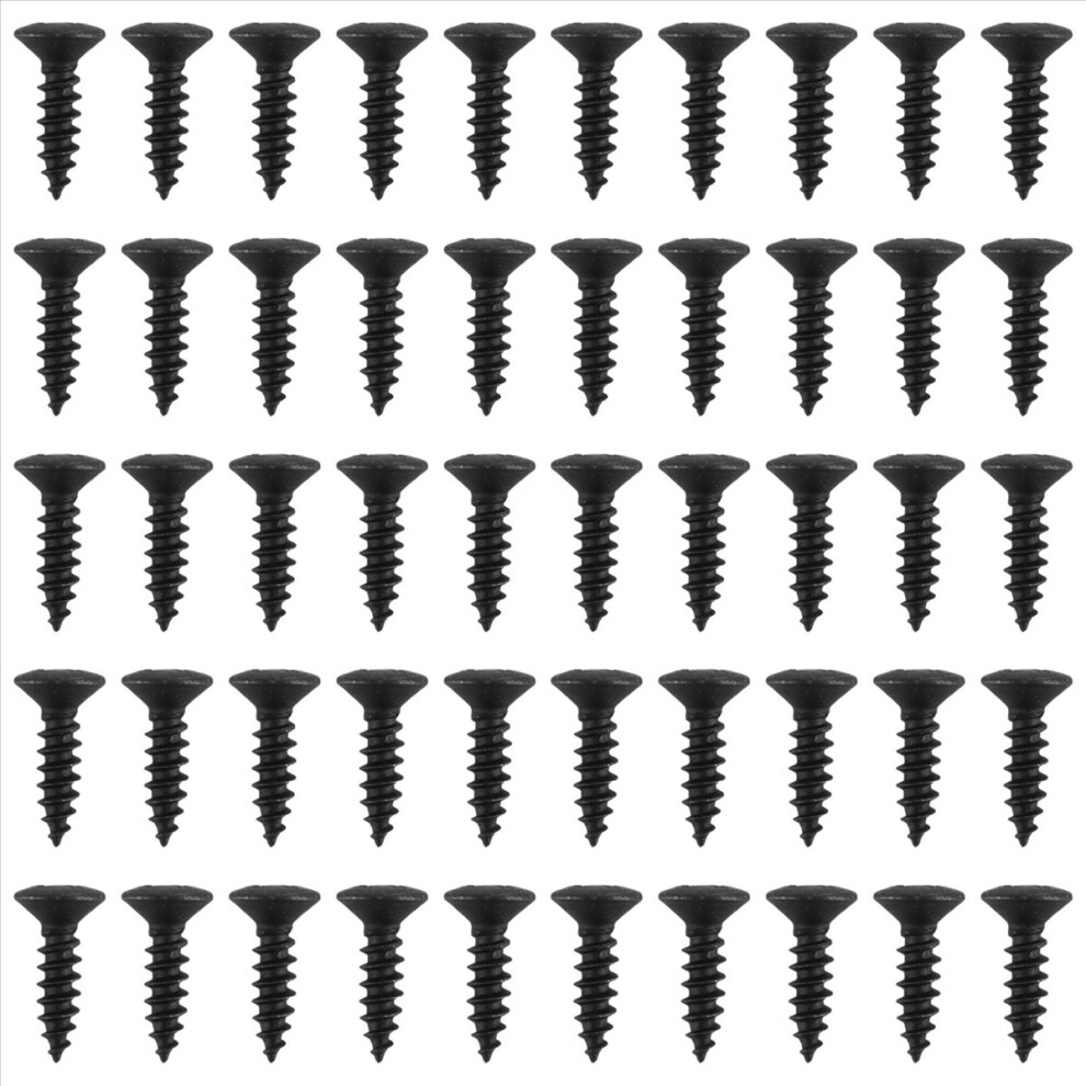 50Pcs Pickguard Screws 3Mm For Style Guitar(Black) Black 4851114136415