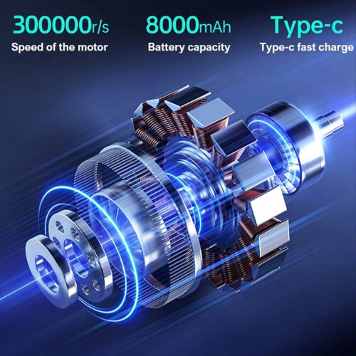 Φυσητήρας σκόνης X9 300000RPM χωρίς ψήκτρες Φυσητήρας σκόνης εξωτερικού αέρα 2