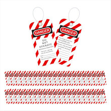 Lockout-Tagout-Tags, 3 x 5,75 Zoll, 40 Gefahren-Nicht-Betreiben-Tags