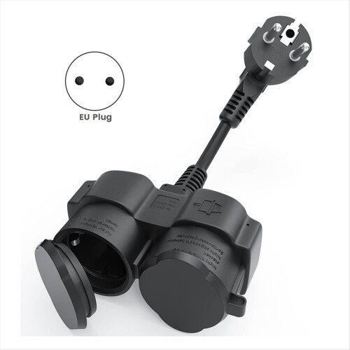 Tomada múltipla para exterior, 16 A / 250 V, plugue UE 2