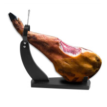 Ham Stand Wooden Ham Holder 1-Piece Black For Home Kitchen Barbecue Restaurant Hotel Party