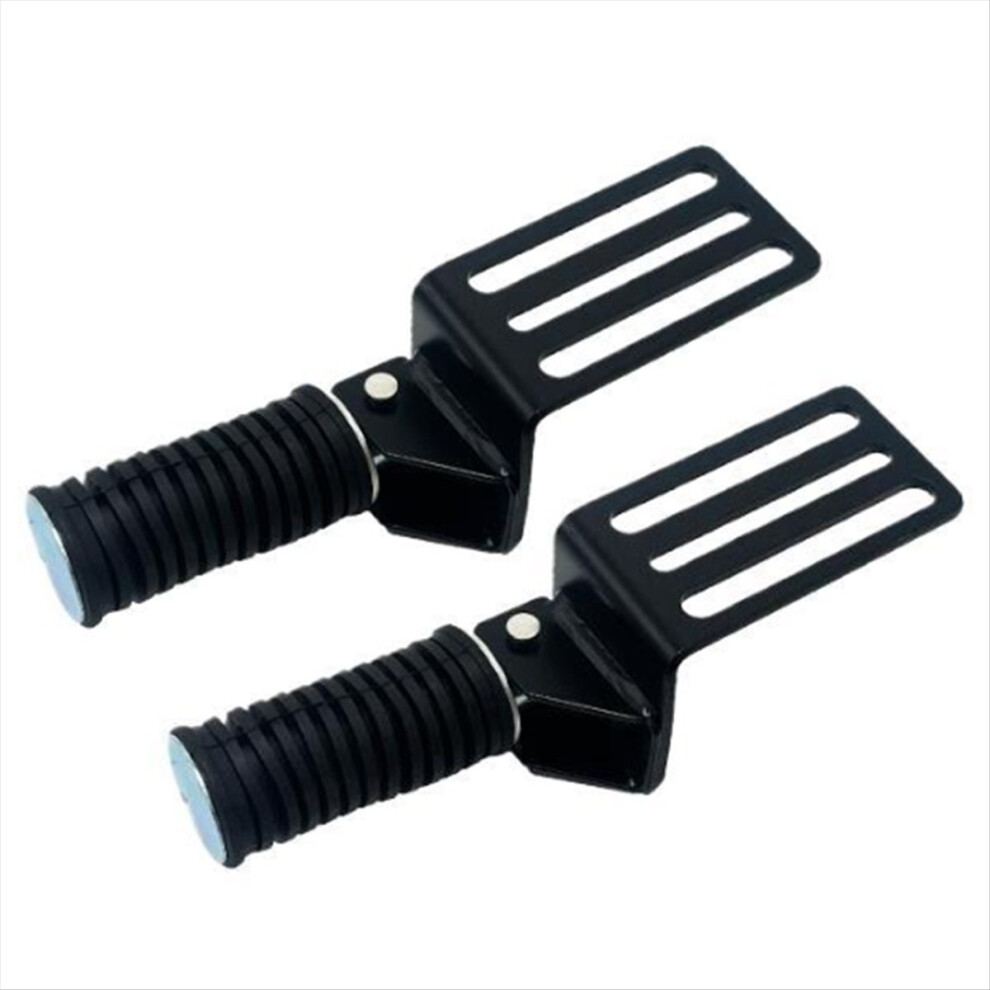 Foldable Metal Motorcycle Foot Pegs -Comfortable Street Cruise Pedals Black 4851114137375